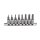 BGS technic Bit-Einsatz-Satz | Antrieb Innenvierkant 6,3 mm (1/4") | Innensechskant mit Bohrung 2 - 7 mm | 8-tlg.