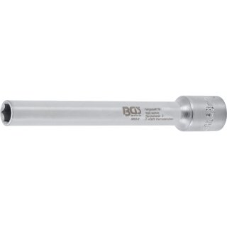 BGS technic Steckschlüssel-Einsatz Sechskant, extra tief | Antrieb Innenvierkant 10 mm (3/8") | 8 mm