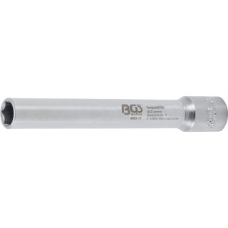BGS technic Steckschlüssel-Einsatz Sechskant, extra tief | Antrieb Innenvierkant 10 mm (3/8") | 10 mm