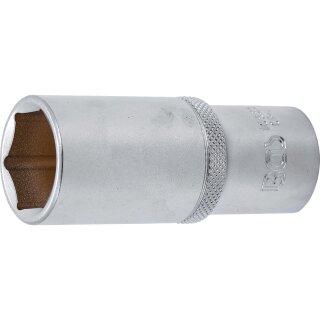 BGS technic Steckschlüssel-Einsatz Sechskant, tief | Antrieb Innenvierkant 12,5 mm (1/2") | SW 23 mm