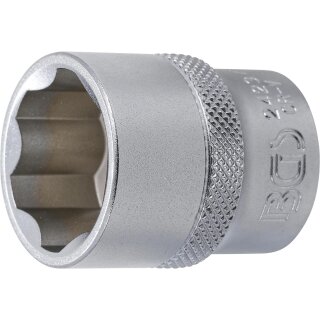 BGS technic Steckschlüssel-Einsatz Super Lock | Antrieb Innenvierkant 12,5 mm (1/2") | SW 23 mm