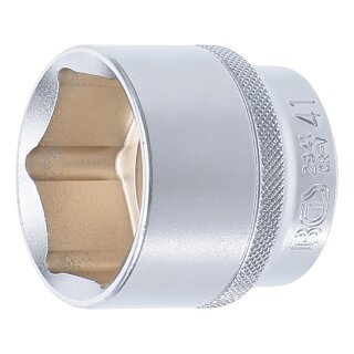 BGS technic Steckschlüssel-Einsatz Sechskant | Antrieb Innenvierkant 12,5 mm (1/2") | SW 41 mm