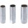BGS technic Zündkerzen-Einsatz-Satz Zwölfkant | Antrieb Innenvierkant 10 mm (3/8") | SW 14 - 16 - 18 mm | 3-tlg.