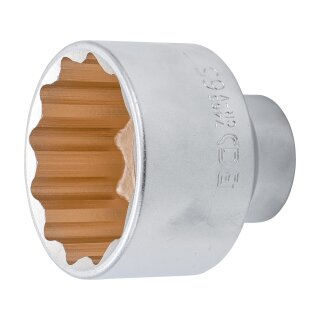 BGS technic Steckschlüssel-Einsatz Zwölfkant | Antrieb Innenvierkant 20 mm (3/4") | SW 65 mm
