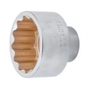 BGS technic Steckschlüssel-Einsatz Zwölfkant | Antrieb Innenvierkant 20 mm (3/4") | SW 70 mm