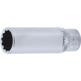 BGS technic Steckschlüssel-Einsatz Zwölfkant, tief | Antrieb Innenvierkant 6,3 mm (1/4") | SW 11 mm