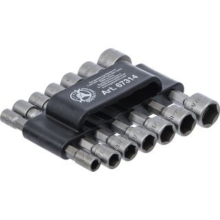 Kraftmann Steckschlüssel-Bit-Satz | Antrieb Außensechskant 6,3 mm (1/4") | metrisch + Zoll | 14-tlg.