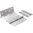 Kraftmann Scharnier-Satz | Edelstahl | 100 x 40 mm | 2-tlg.