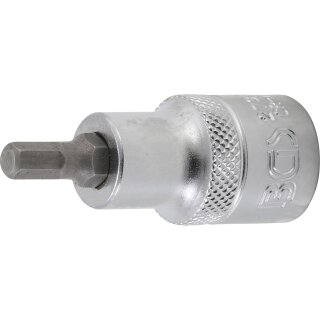 BGS technic Bit-Einsatz | Länge 55 mm | Antrieb Innenvierkant 12,5 mm (1/2") | Innensechskant 7/32"