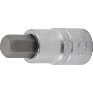 BGS technic Bit-Einsatz | Länge 55 mm | Antrieb Innenvierkant 12,5 mm (1/2") | Innensechskant 15/32"