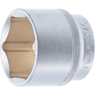 BGS technic Steckschlüssel-Einsatz Sechskant | Antrieb Innenvierkant 12,5 mm (1/2") | SW 46 mm 