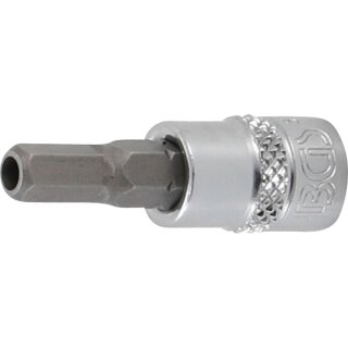 BGS technic Bit-Einsatz | Antrieb Innenvierkant 6,3 mm (1/4") | Innensechskant mit Bohrung 5,5 mm