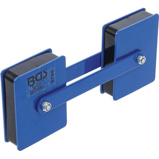 BGS technic Kraft-Doppelmagnethalter | Winkel einstellbar | 22,7 kg