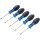BGS technic Schraubendreher-Satz | T-Profil (für Torx) mit Bohrung | T6 - T10 | 5-tlg.