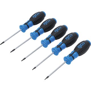 BGS technic Schraubendreher-Satz | T-Profil (für Torx) | T6 - T10 | 5-tlg.