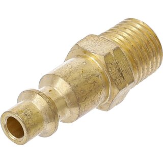 BGS technic Druckluft-Stecknippel | 6,3 mm (1/4") Außengewinde | USA / Frankreich
