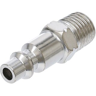 BGS technic Druckluft-Stecknippel | 6,3 mm (1/4") Außengewinde | USA / Frankreich