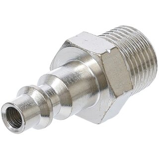 BGS technic Druckluft-Stecknippel | 10 mm (3/8") Außengewinde | USA / Frankreich
