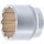 BGS technic Steckschlüssel-Einsatz Zwölfkant | Antrieb Innenvierkant 12,5 mm (1/2") | SW 46 mm