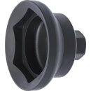 BGS technic Achsmuttern-Schlüssel | Sechskant | für SAF Anhängerachsen | SW 85 mm
