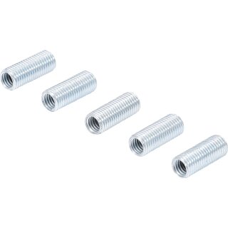 BGS technic Gewinde-Reparaturhülsen | Innengewinde M6 x 1 / Aussengewinde M8 x 1 | 5-tlg.