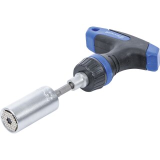 Kraftmann Multi-Einsatz mit Adapter-Satz | mit Ratschen-T-Griff, umschaltbar | 3-tlg.