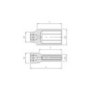 SONIC 1/2`` Nuss, 6-kant, lang, 10mm