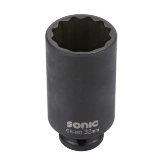 SONIC 1/2`` Schlagschraub-Nuss, 12-kant, lang, 30mm