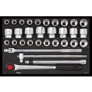 Sonic 3/4" NUSS-SATZ METRISCH & SAE MIT RATSCHE...