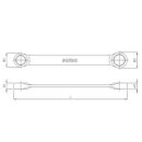 SONIC Gerader Doppelringschlüssel, 14x15mm
