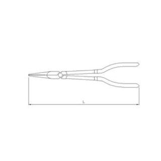 SONIC Spitzzange gebogen, 45°, 11``