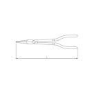 SONIC Spitzzange gebogen, 45°, 11``