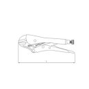 SONIC Gripzange, gerade Backen, 250mmL