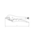SONIC Breitmaulgripzange, flache Backen, 250mmL