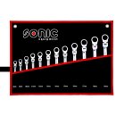 SONIC Ring-Ratschen-Set, Knickkopf, 12-kant, in einer...