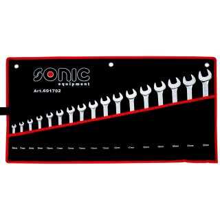 SONIC Gabel-Ringschlüssel-Set, 17-tlg.