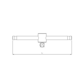 SONIC 1/4`` Schub-T-Griff, 115mm