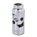 SONIC 1/4`` Gelenknuss, 12-kant, 7mm