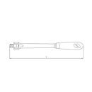 SONIC 1/4`` Drehkopfnusshalter mit Griff, 155mm