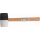 BGS technic Gummihammer | Hickory-Stiel | schwarz-weißer Kopf Ø 63 mm