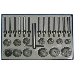 BGS technic Ventilsitzfräser-Satz | 30 - 60 mm | 27-tlg.