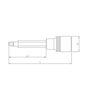 SONIC 1/2`` innen 6 Kant Biteinsatz, 100mm, 5mm