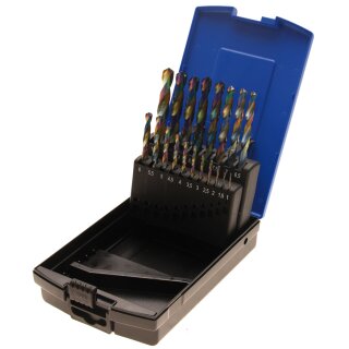 BGS technic Spiralbohrer-Satz | HSS | 1 - 10 mm | 19-tlg.