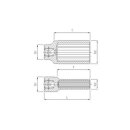 SONIC 1/2`` Nuss, 12-kant, lang, 12mm