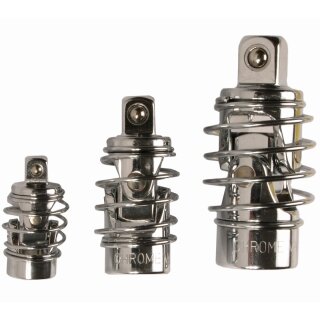 BGS technic Kardangelenk-Satz | mit Feder | 6,3 mm (1/4") / 10 mm (3/8") / 12,5 mm (1/2") | 3-tlg.