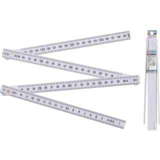 Kraftmann Gliedermaßstab | 10 Glieder | 2 m