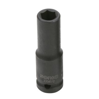 SONIC 1/2`` Schlagschraub-Nuss, 6-kant, lang, 12mm