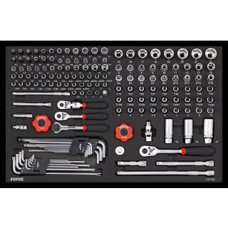 Sonic 1/4" & 3/8" SATZ, 157-TLG. SCHAUMEINLAGE