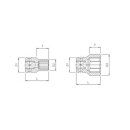 SONIC 3/8`` Schlagnuss, 6-kant, 20mm