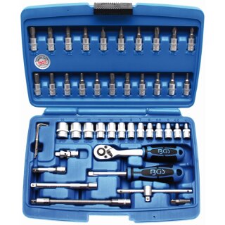 BGS technic Steckschlüssel-Satz | Antrieb 6,3 mm (1/4") | 46-tlg.